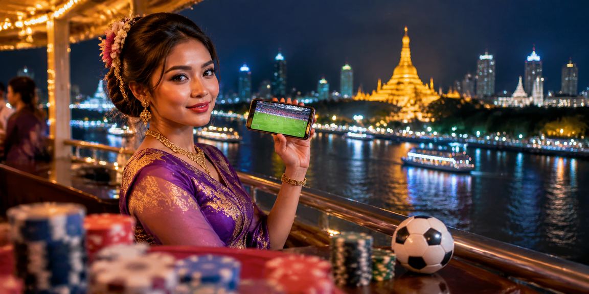 ရန်ကုန်ရွှေတိဂုံဘုရားရှေ့ဘောလုံးလောင်းကစား